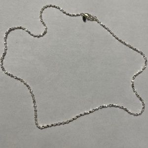 Silver chain necklace